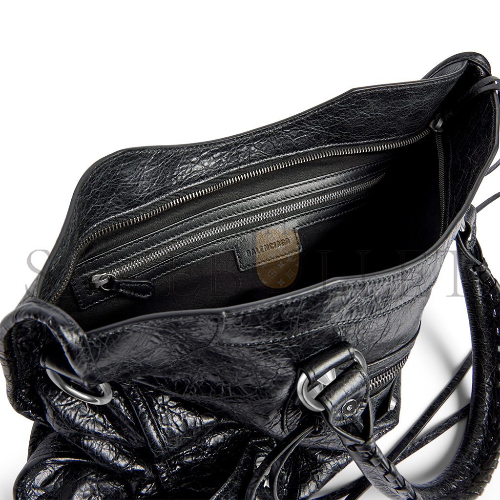 Ba*len*cia*ga le city medium bag in black 7977862aa9s1000 (38*24*13cm)